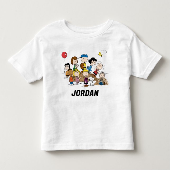 Camiseta Infantil Amendoins | Gangue | Adicione seu nome (Frente)