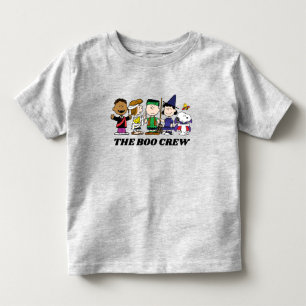 Camiseta Infantil Amendoins Halloween A Tripulação De Boo