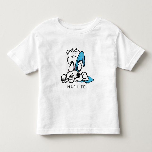 Camiseta Infantil Amendoins | Linus & Snoopy (Frente)