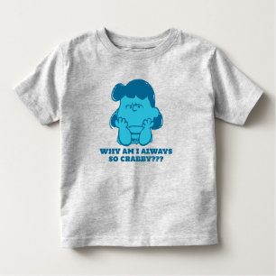 Camiseta Infantil Amendoins Lucy Quem diz que sou Crabby?