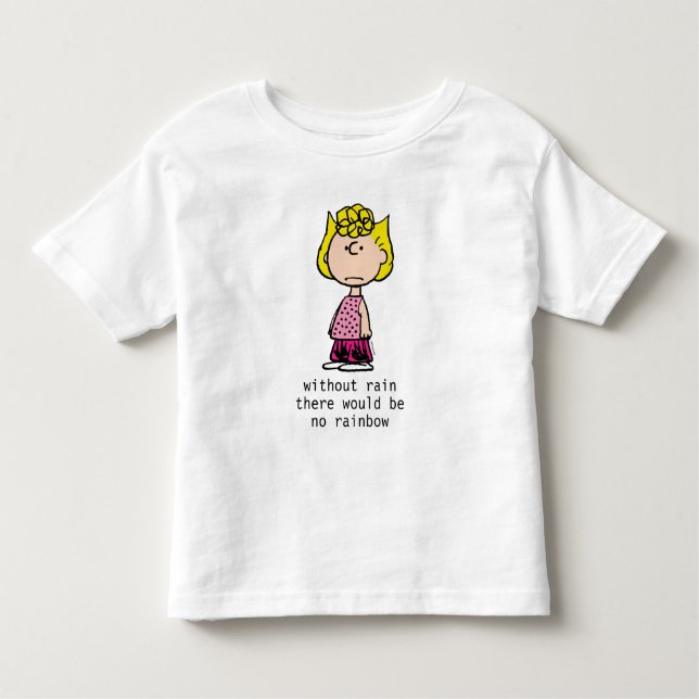 Camiseta Infantil Amendoins | Sally Brown (Frente)
