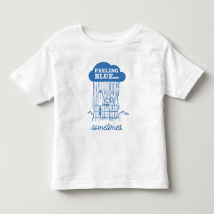 Camiseta Infantil Amendoins   Snoopy Feeling Blue Também Está Bem