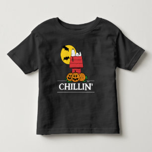 Camiseta Infantil Amendoins   Snoopy Halloween Doghouse