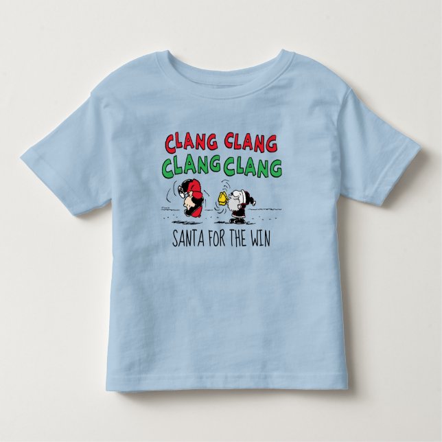 Camiseta Infantil Amendoins | Snoopy Santa Claus & Lucy (Frente)
