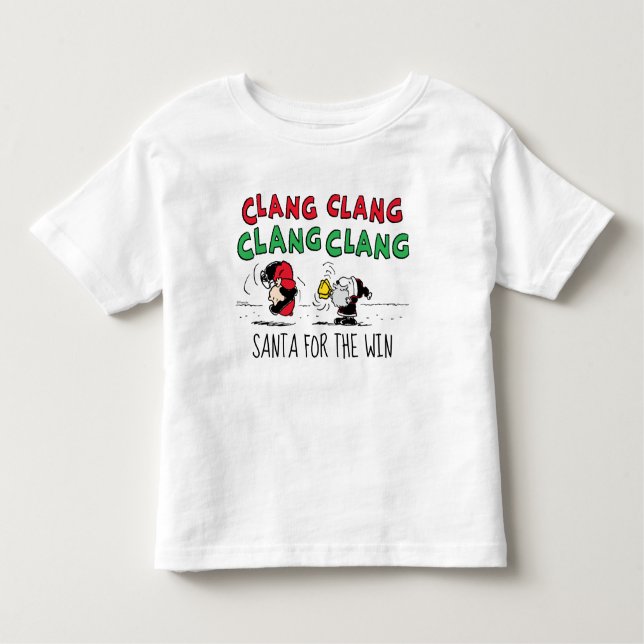 Camiseta Infantil Amendoins | Snoopy Santa Claus & Lucy (Frente)