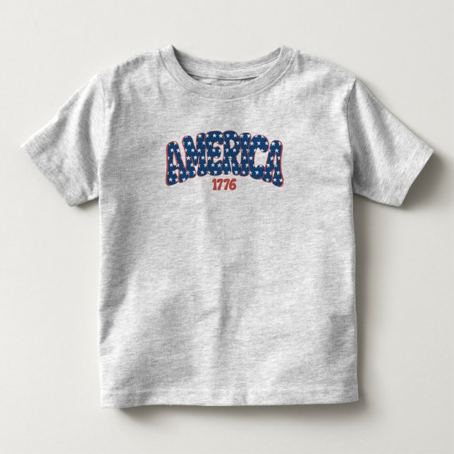 Camiseta Infantil América 1776 (Frente)