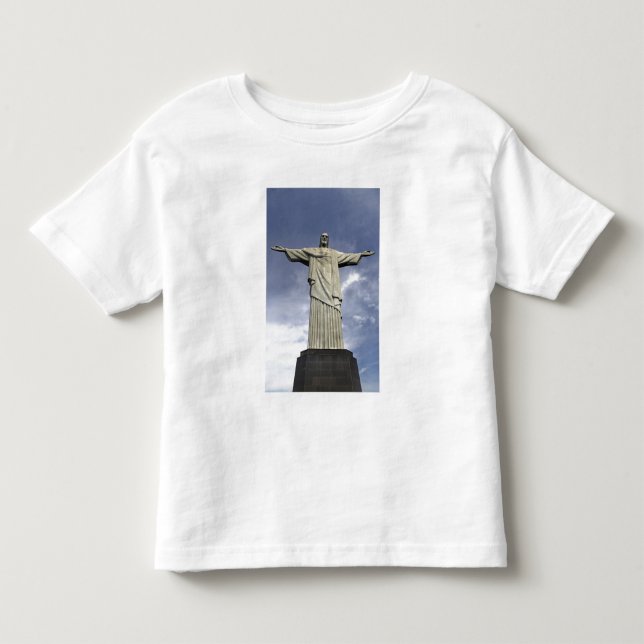 Camiseta Infantil América do Sul, Brasil, Rio de Janeiro. Cristo (Frente)