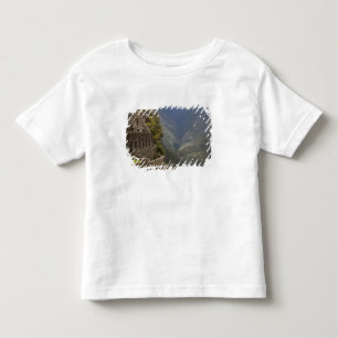 Camiseta Infantil América do Sul, Peru, Machu Picchu. Ruínas de pedr