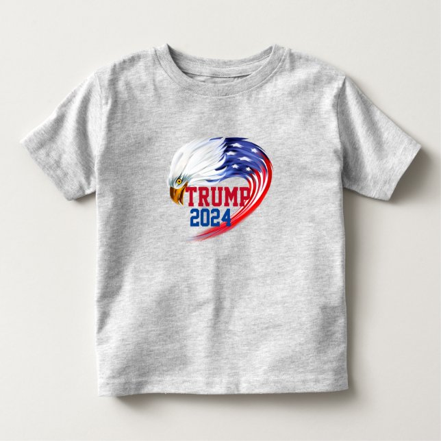 Camiseta Infantil American Eagle Trump 2024 (Frente)