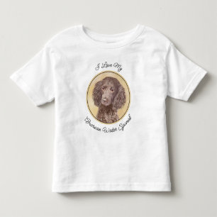 Camiseta Infantil American Water Spaniel Painting - Arte Original de