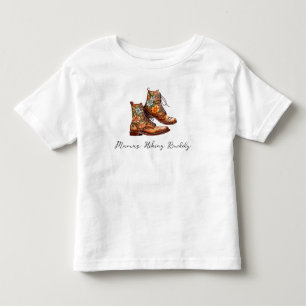 Camiseta Infantil Amiga de caminhada da mamãe meninas