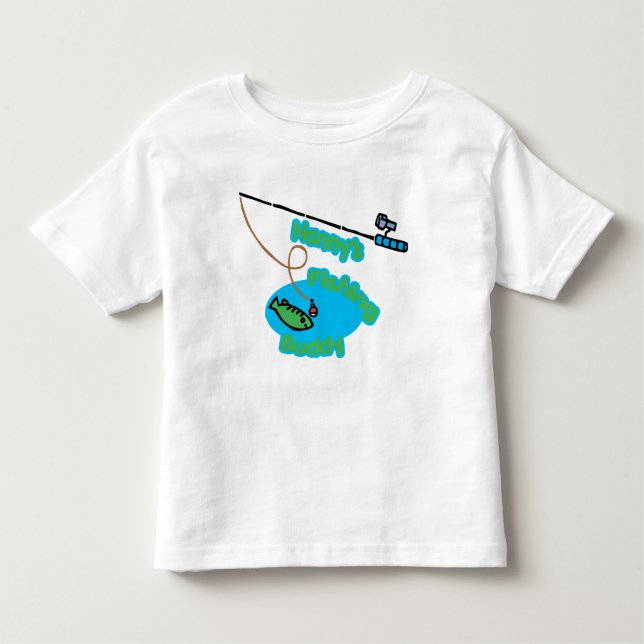 Camiseta Infantil Amigo da pesca do baby-sitter (Frente)