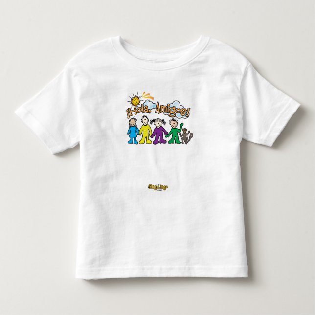 Camiseta Infantil Amigo de Hola (customizáveis!) (Frente)