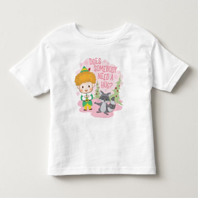Camiseta Infantil Amigo, o Elf, alguém precisa de um abraço? (Frente)