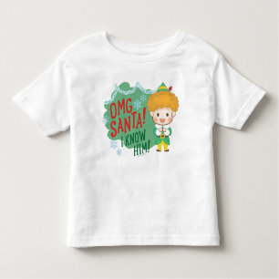 Camiseta Infantil Amigo, os Papais noeis do Elf OMG! Eu O Conheço!