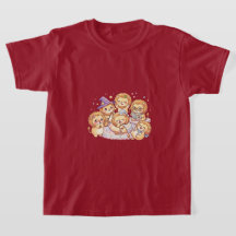 Camiseta Infantil Amigos Cachorrinhos Fofos