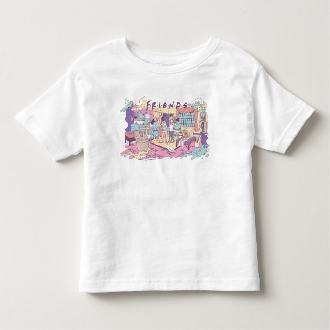 Camiseta Infantil AMIGOS™ | Cartoon de Apartamento (Frente)