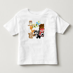 Camiseta Infantil Amigos da floresta