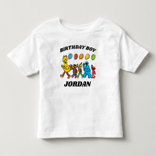 Camiseta Infantil Amigos da Rua Sésamo Aniversariante