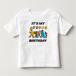 Camiseta Infantil Amigos da Rua Sésamo | É Meu Aniversário