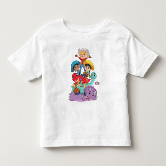 Camiseta Infantil Amigos do Rancho dos Dinossauros (Frente)