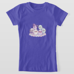 Camiseta Infantil Amigos Fantasmas Fofos