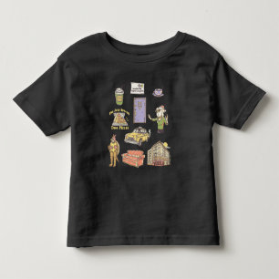 Camiseta Infantil AMIGOS™   Ícones de desenho gráfico 2