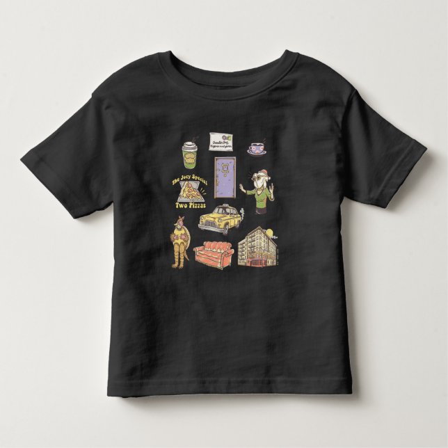 Camiseta Infantil AMIGOS™ | Ícones de desenho gráfico 2 (Frente)