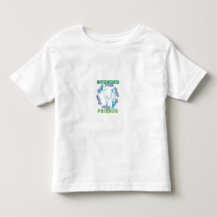 Camiseta Infantil Amigos limitados caminhando juntos