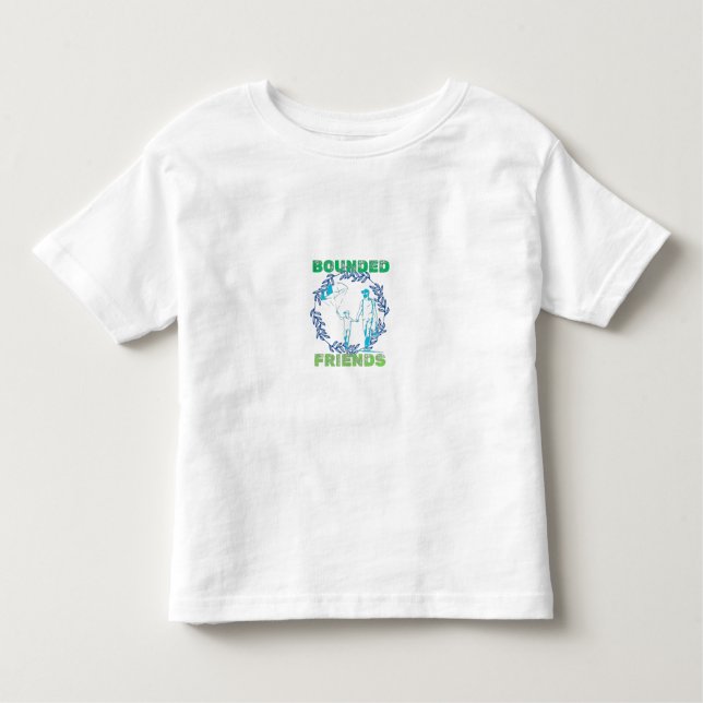 Camiseta Infantil Amigos limitados caminhando juntos (Frente)