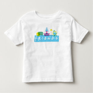 Camiseta Infantil AMIGOS™   Logotipo com ícones