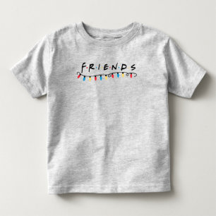 Camiseta Infantil AMIGOS™ Logotipo das luzes de Natal