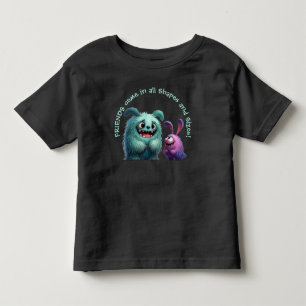 Camiseta Infantil Amigos monstros: Suzi & Bob