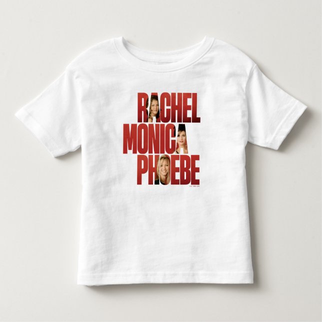Camiseta Infantil AMIGOS™ | Rachel, Monica e Phoebe (Frente)