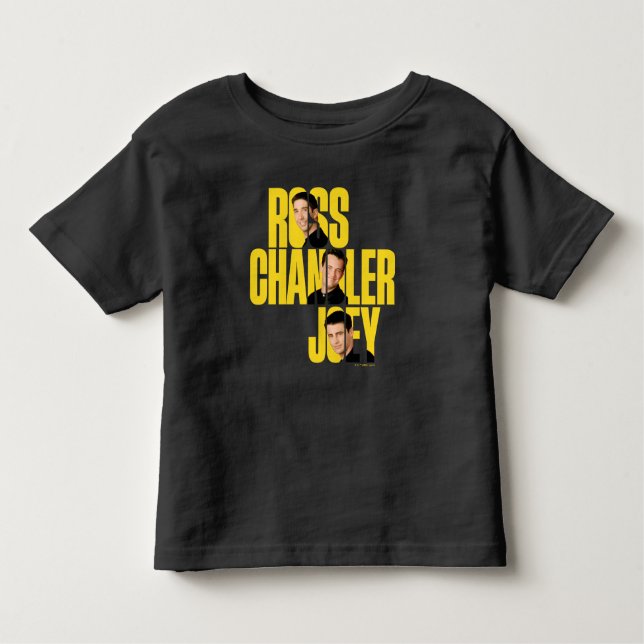 Camiseta Infantil AMIGOS™ | Ross, Chandler e Joey (Frente)