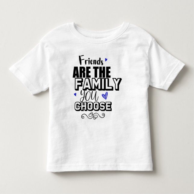 Camiseta Infantil Amigos São A Família Que Você Escolhe (Frente)