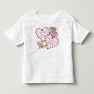 Camiseta Infantil Amo você Beary Much Toddler's T-Shirt