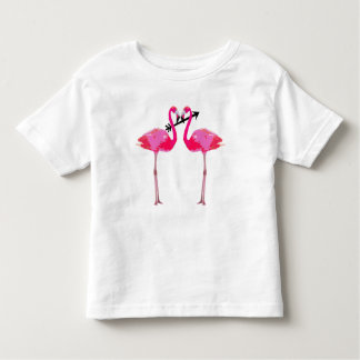 Camiseta Infantil Amor do flamingo