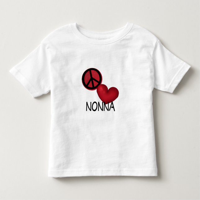 Camiseta Infantil Amor Nonna da paz (Frente)