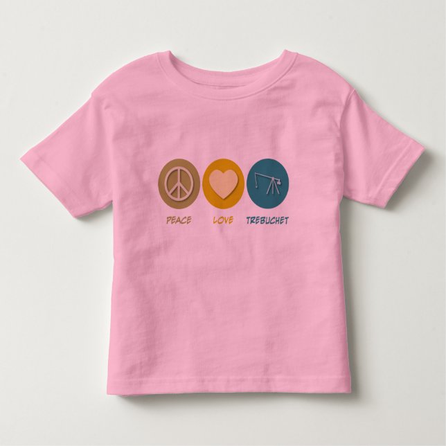 Camiseta Infantil Amor Trebuchet da paz (Frente)