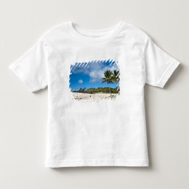 Camiseta Infantil Anakena, Rapa Nui, Ilha de Páscoas, Chile (Frente)