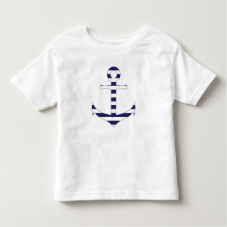 Camiseta Infantil Âncora náutica Stripy
