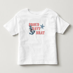 Camiseta Infantil Âncora orgulhosa do pirralho do marinho