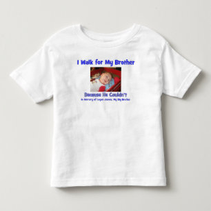 Camiseta Infantil Ando por meu irmão