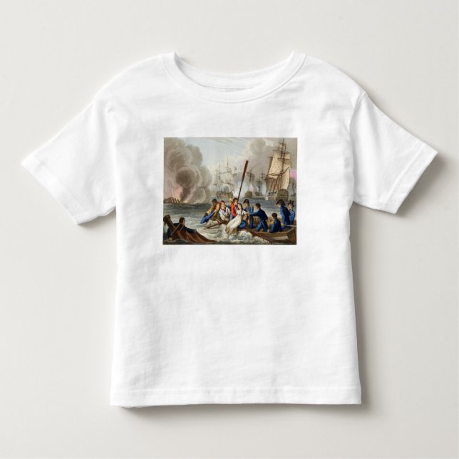 Camiseta Infantil Anedota na batalha de Trafalgar (Frente)