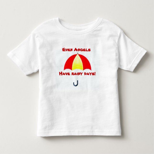 CAMISETA INFANTIL ANGELS TÊM DIAS DE CHUVA (Frente)
