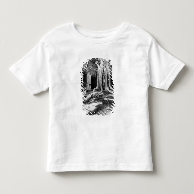 Camiseta Infantil Angkor Camboja, Ta Prohm Tree (Frente)