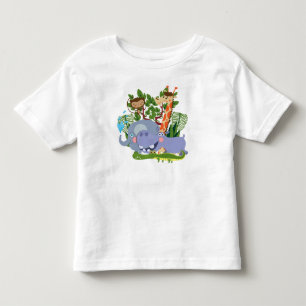 Camiseta Infantil Animais bonitos do safari