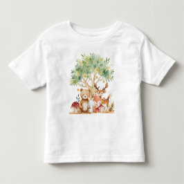 Camiseta Infantil Animais da Floresta Mágica
