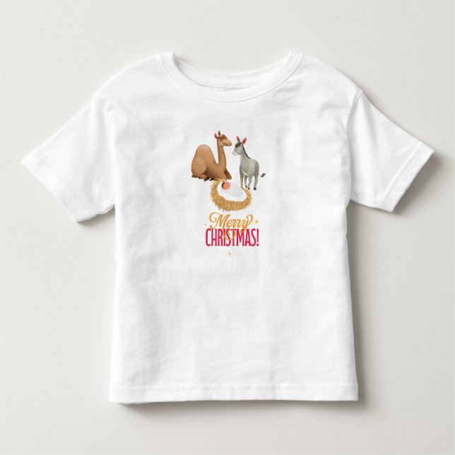 Camiseta Infantil Animais da Natividade (Frente)